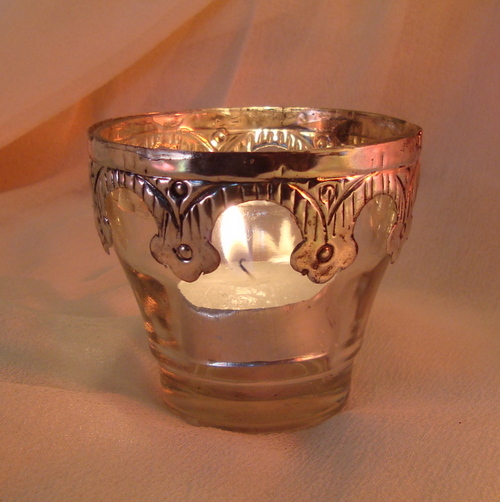 GLASS CANDLE HOLDER ,MATEL CANDLE VOTIVE , DECORATIVE CANDLE HOLDER , COLORED CANDLE HOLDER 