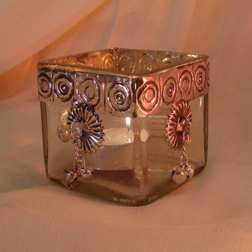 GLASS CANDLE HOLDER ,MATEL CANDLE VOTIVE , DECORATIVE CANDLE HOLDER , COLORED CANDLE HOLDER 