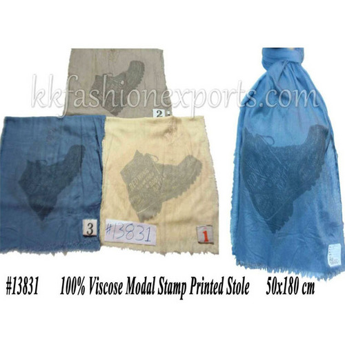 Viscose Modal Stamp Printed Stole