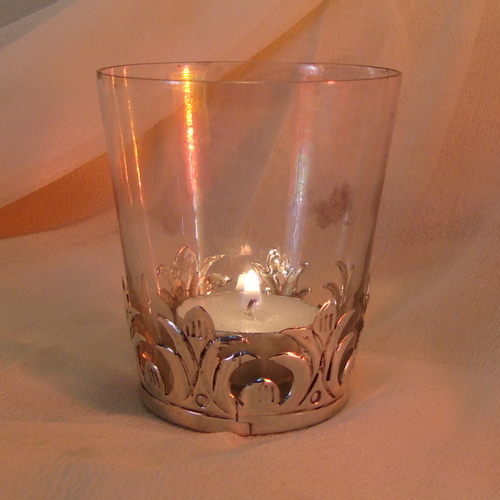 GLASS CANDLE HOLDER ,MATEL CANDLE VOTIVE , DECORATIVE CANDLE HOLDER , COLORED CANDLE HOLDER 