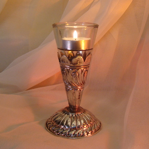 GLASS CANDLE HOLDER ,MATEL CANDLE VOTIVE , DECORATIVE CANDLE HOLDER , COLORED CANDLE HOLDER 