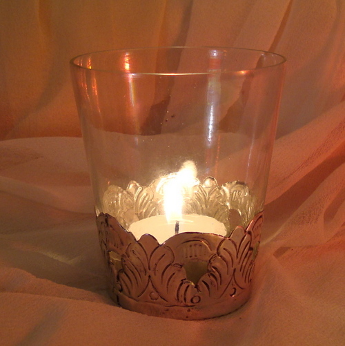 GLASS CANDLE HOLDER ,MATEL CANDLE VOTIVE , DECORATIVE CANDLE HOLDER , COLORED CANDLE HOLDER 