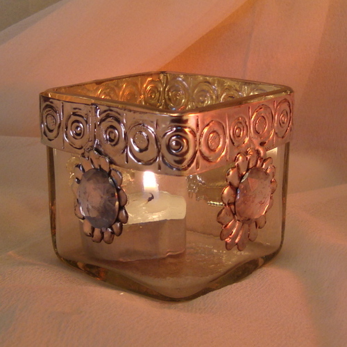 GLASS CANDLE HOLDER ,MATEL CANDLE VOTIVE , DECORATIVE CANDLE HOLDER , COLORED CANDLE HOLDER 