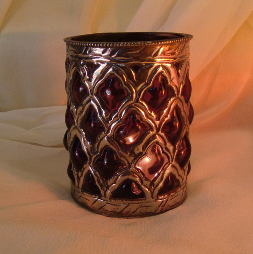 GLASS CANDLE HOLDER ,MATEL CANDLE VOTIVE , DECORATIVE CANDLE HOLDER , COLORED CANDLE HOLDER 