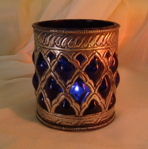 GLASS CANDLE HOLDER ,MATEL CANDLE VOTIVE , DECORATIVE CANDLE HOLDER , COLORED CANDLE HOLDER 