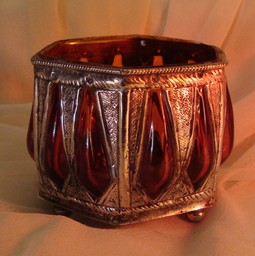 GLASS CANDLE HOLDER ,MATEL CANDLE VOTIVE , DECORATIVE CANDLE HOLDER , COLORED CANDLE HOLDER 