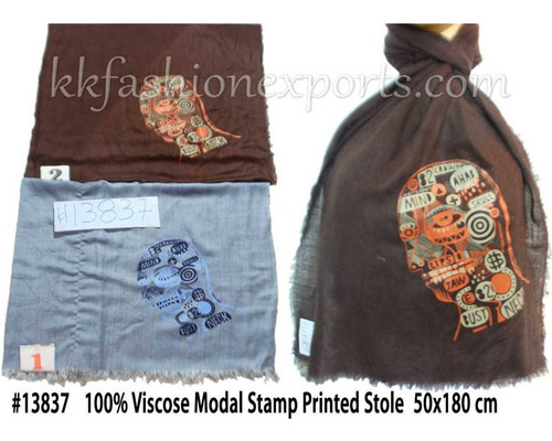 Viscose Modal Stamp Printed Stole