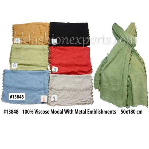 Metal Emblishments Viscose Modal