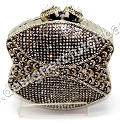 Crystallized Brass Hand Crafted Clutch