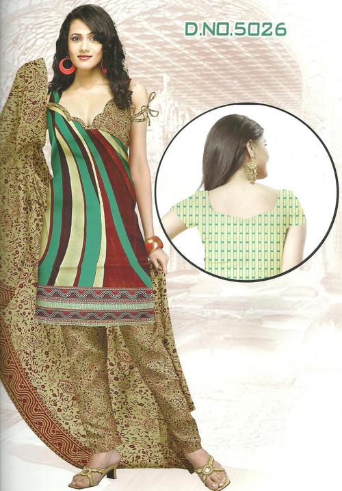 suit design with printed salwar