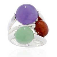 Opal Cluster Ring - 925 Sterling Silver, 15mm Size, Environmental Friendly With Customization Options And Lifetime Buy Back Guarantee
