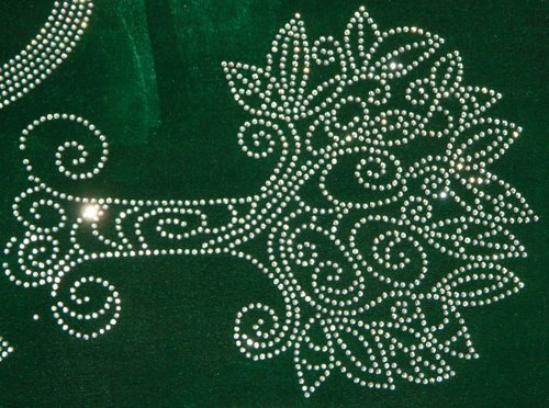 Cushion Rhine Stone Sticker