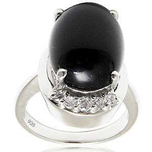 Onyx Silver Ring Cool Silver Rings Cheap Nyx Silv Gender: Women