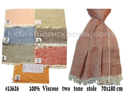 Viscose Two Tone Stole