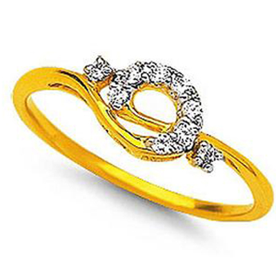 Ag American Diamond FANCY SHAPE DAILY WEAR DIAMOND RING # KIR0021