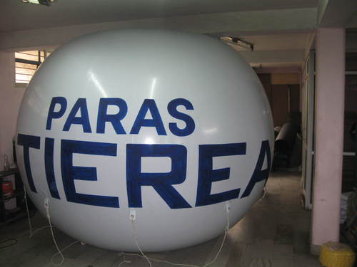 2747 - PVC 3-10 Meter White Inflatable Balloon | Large Size, Customizable Print, Durable Material, Air Blower Inflation