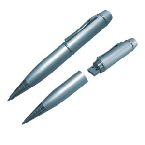 Promotional 3in1 Pendrive (Pen, Pendrive & Pointer) - Metal, 14cm X 1.5cm, Silver, 8gb Usb 2.0 | Customizable, Portable, Stylish, Durable