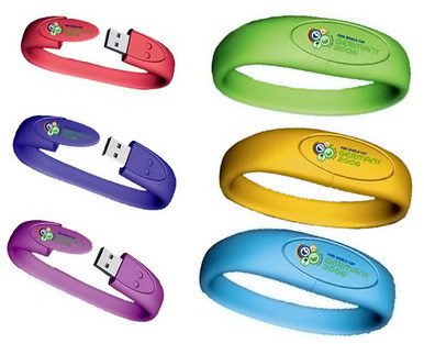 Promotional PVC Wristband Pendrives