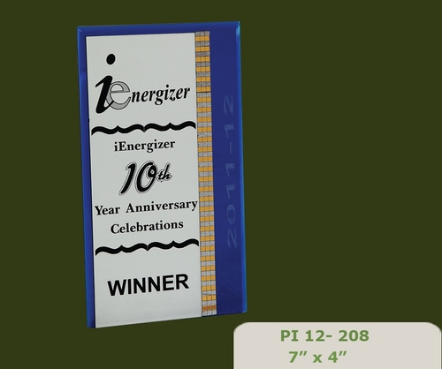 Trophies & Souvenir Mementos - Metal/Plastic, 7" x 4", Gold/Silver/Bronze | Customizable, Engraved/Printed, Vibrant Colors, Various Shapes