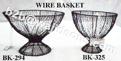Handmade Basket Wire Black