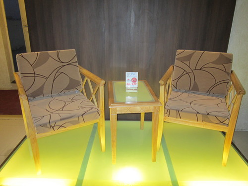Wooden Lobby Set - Wood Varied Dimensions Brown | Durable Wood, Smooth Finish, Comfortable Seating, Easy Assembly