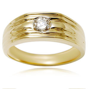 Gold Plated Cz Silver Ring Diamond Clarity: Fl