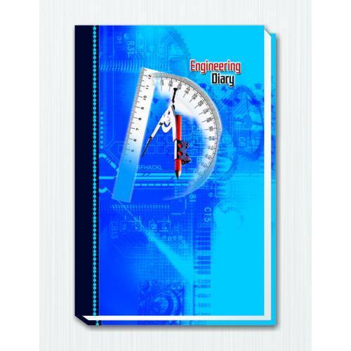 Engineering Diary - A5 Premium Paper Blue Color 100 Pages | Durable Cover Customizable Design Organized Notes Easy Scheduling
