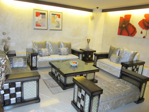 Wooden Sofa Set Designs - Sheesham Wood, Varied Sizes, Brown | Elegant Design, Comfortable Seating, Polished Finish