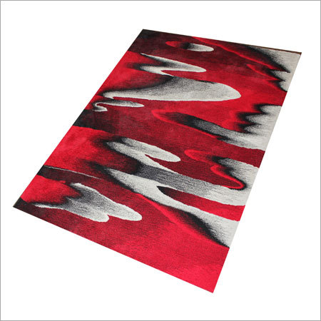 Cotton Chindi Carpet - Variable Size, Red, 10-15 mm Pile Height | Stylish, Elegant, Smooth Texture, Hand-Woven, Durable, Eco-Friendly