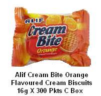 Orange Flavoured Cream Bite Biscuits
