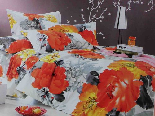 Delightful floral printed bedsheet
