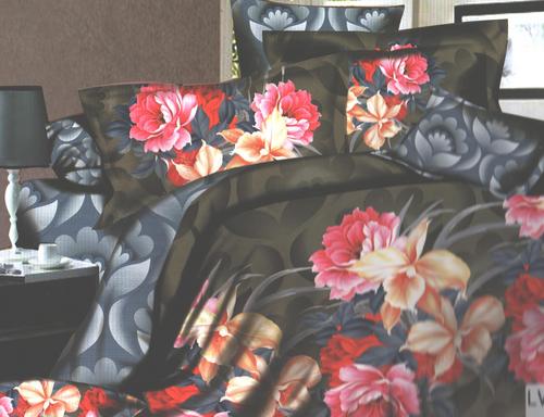 Multicolored Floral Printed BedSheet