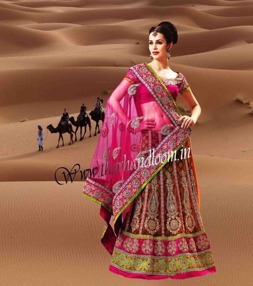 Fancy Lehenga style saree