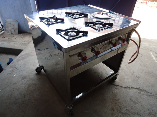 Movable Four Burner Range