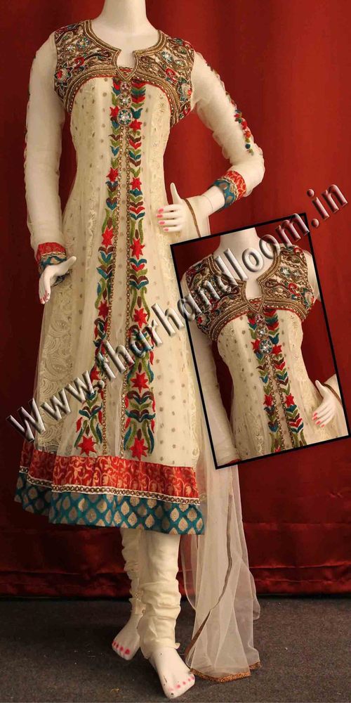 Touch Of Luxury Resham Embroidered Kameez