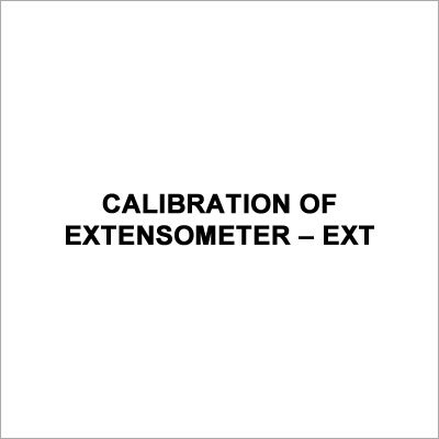 Calibration Of Extensometer-EXT