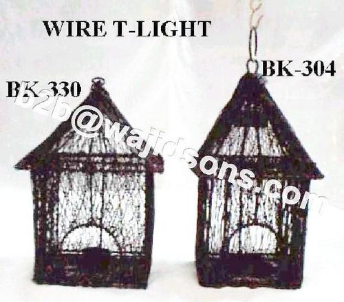 Candle Holder Wire Black