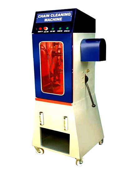 AUTOMATIC CHAIN CLEANING & LUBRICATING MACHINE