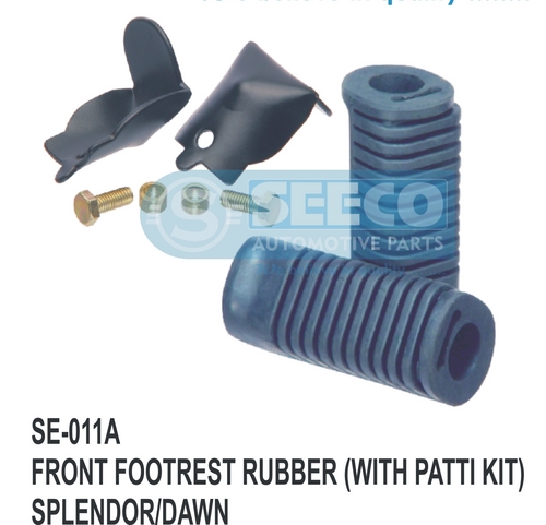Front Footrest Rubber(With Patti Kit)