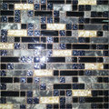 Mosiac Slab Tiles - Ceramic, Variable Dimensions, Black, 10mm Thick | Durable, Glossy Finish, Stylish, Easy Install