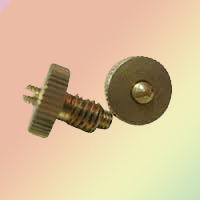Brass knob with grub screw assembly