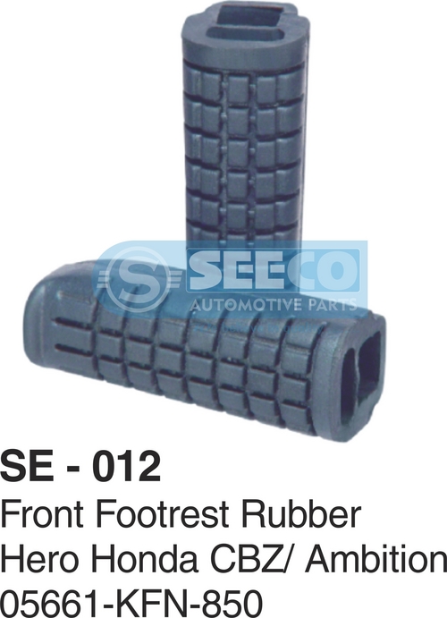Front Footrest Rubber