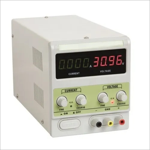 White Dc Power Supply (30V/3A) 4 Digit Displays