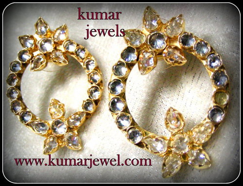 mughal white earring.