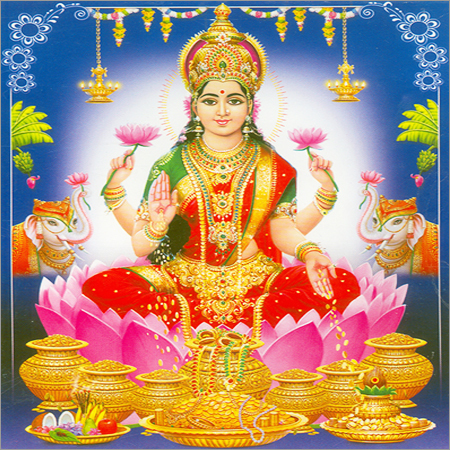 Godess Painted Photos - Paper, 8x10 inches, Red, Glossy Finish | Vibrant Colors, Intricate Details, Religious Significance, Customizable, Gift-Ready
