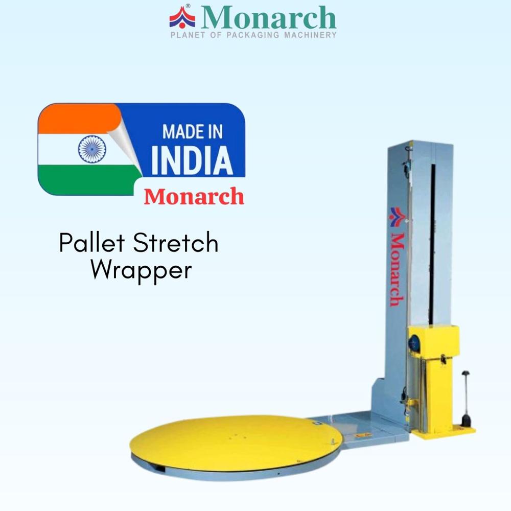 Pallet Stretch Wrapping Machine - CARTON PACKING, 41L x 500W min. to 1050L x 1200W max., Matte Black | Automated Wrapping Cycle, Ramp Position Flexibility, PLC Control, Semi-Automatic & Automatic Options