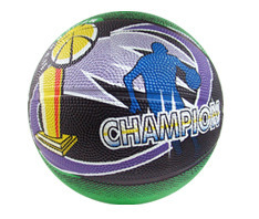 Champion Basketballs - Rubber Size 3 Green, Moulded Multigraphic Durable