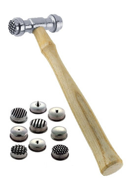 Texturing Hammer with 9 Interchangeable Faces Texturing Hammer with 9 Interchangeable Faces