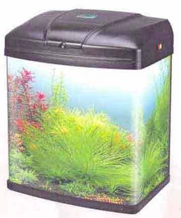 Sobo Aquarium T - 28F - Glass & Plastic, 315x220x710mm, Black | 20L Capacity, 13W Lamp, 10W Pump, 800L/H Flow, Built-in Filter