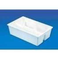Carrier Tray - Polypropylene, 380 X 240 X 115mm | White, Autoclavable, Ideal For Carrying Reagents And Laboratory Apparatus